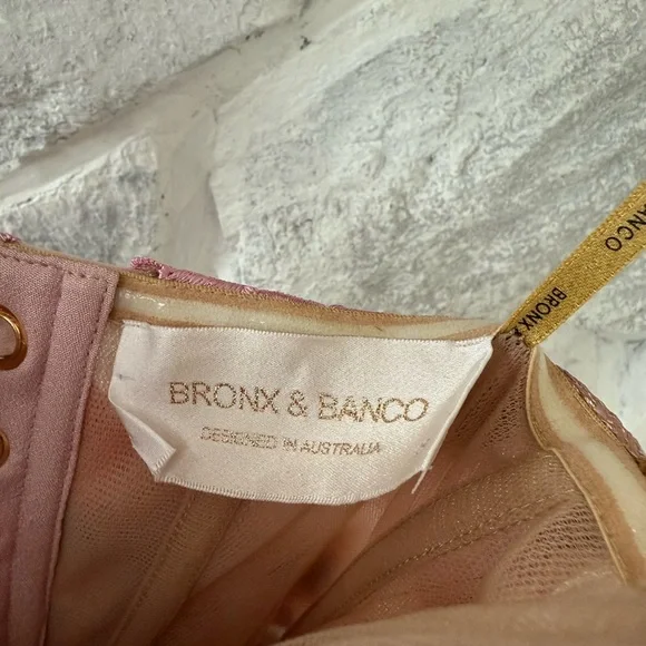 Floral Mesh Gown with 3D Flowers - Picture 8 of 9